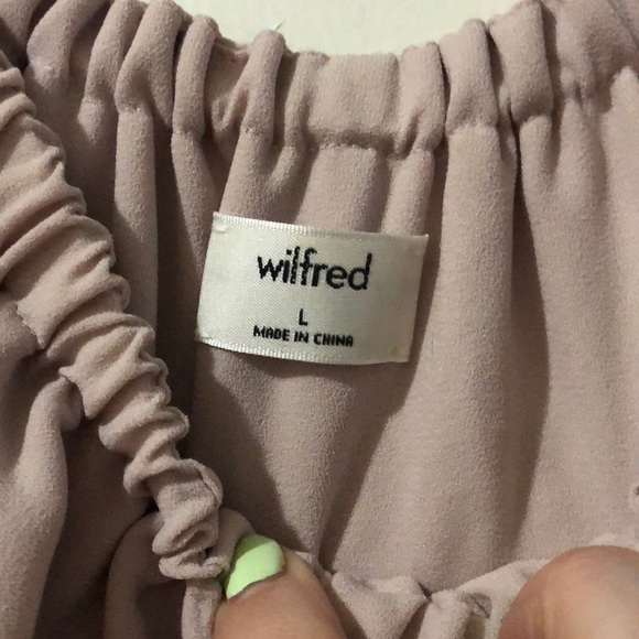 Aritzia pale pink off the shoulder dress - Picture 2 of 3